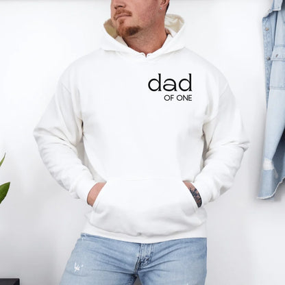 Printify Personalisierbarer Papa Hoodie Hoodie Papa Dad of White