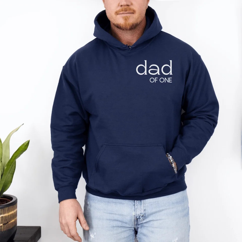 Printify Personalisierbarer Papa Hoodie Hoodie Papa Dad of Navy