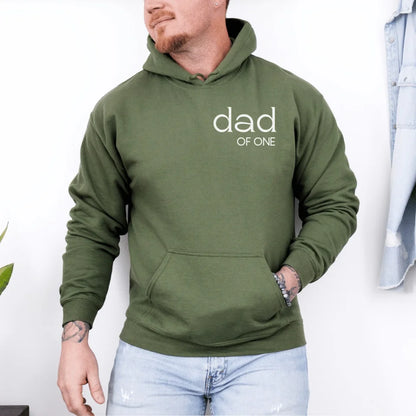 Printify Personalisierbarer Papa Hoodie Hoodie Papa Dad of Military Green