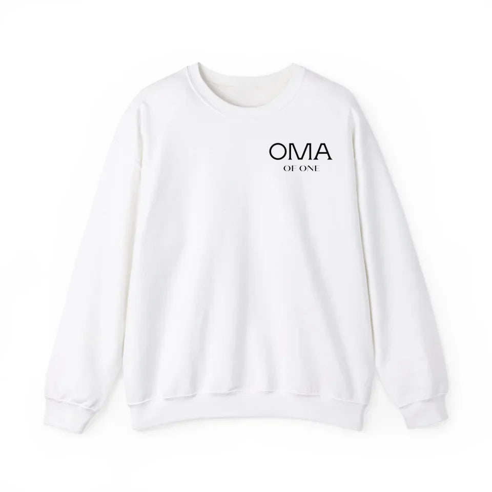 Printify Sweatshirt Oma personalisiert Sweatshirt Oma Design 4 White