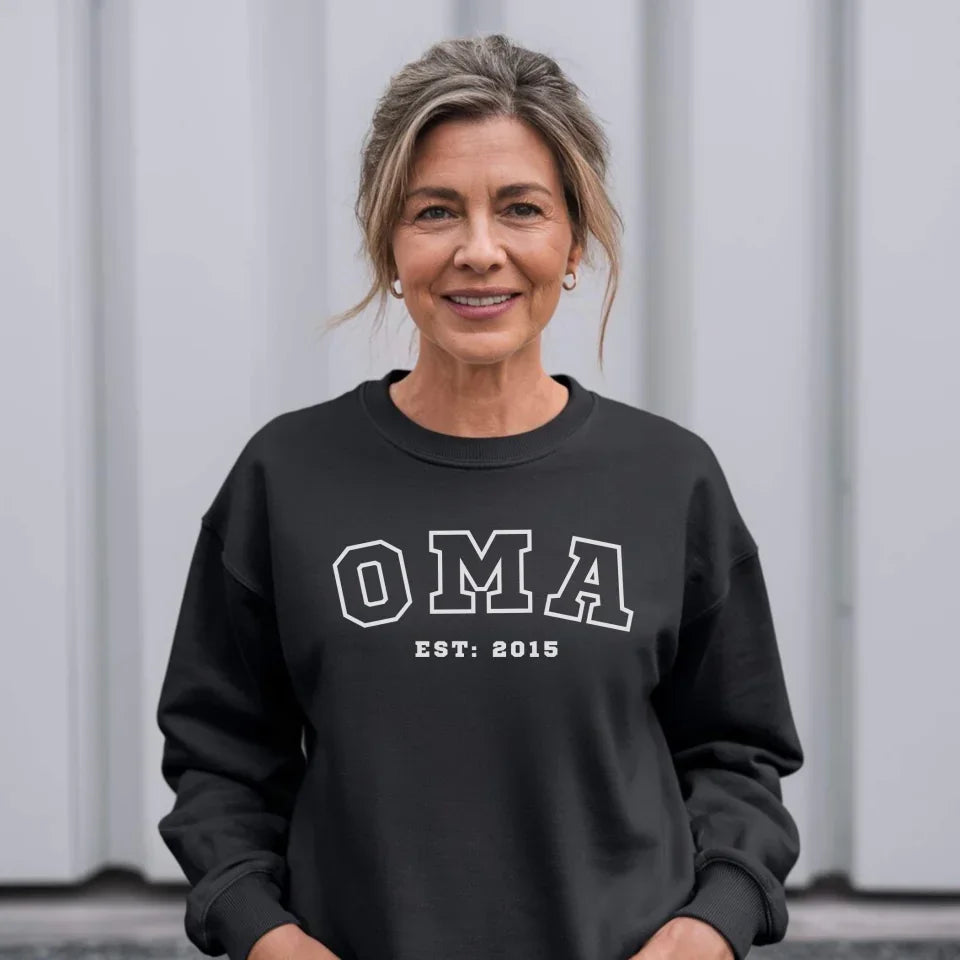 Printify Sportliches Oma Sweatshirt personalisiert