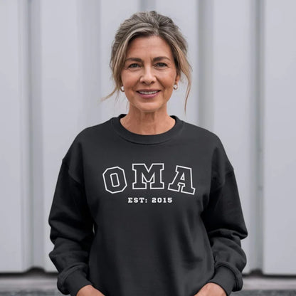 Printify Sportliches Oma Sweatshirt personalisiert