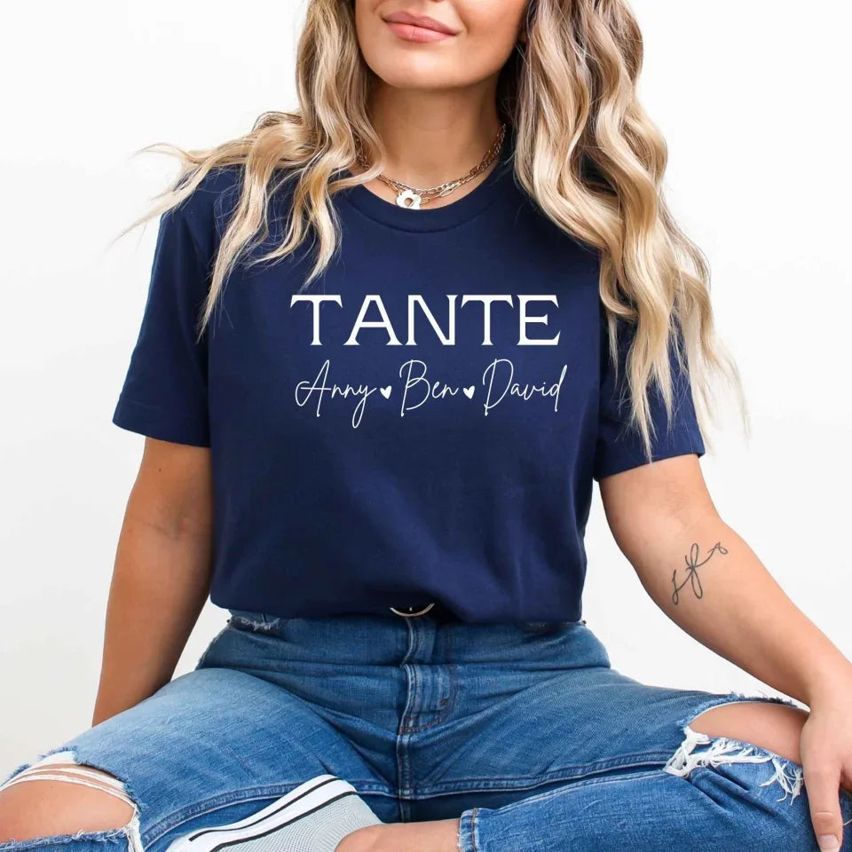Printify T-Shirt Tante personalisierbar