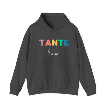 Printify Bunter Tante Hoodie mit Namen