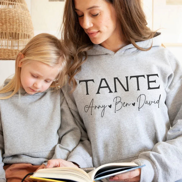 Tante Hoodie personalisiert mit Namen