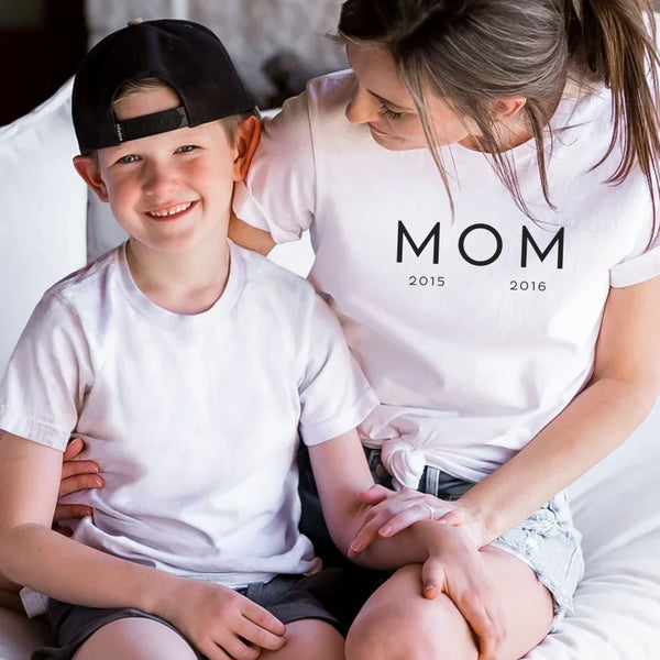 Personalisierbares Mama T-Shirt mit Geburtsdatum