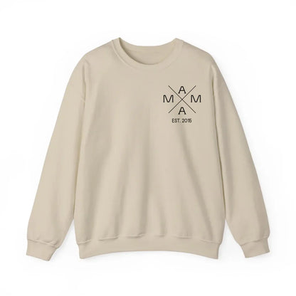 Printify Personalisiertes Mama Sweatshirt mit Kreuzmotiv