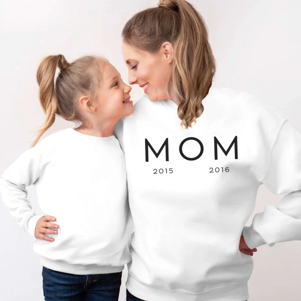 Personalisiertes Mama Sweatshirt mit Geburtsdatum