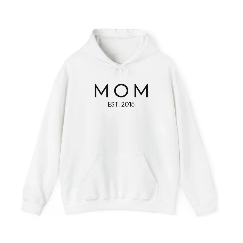 Printify Personalisierbarer Mama Hoodie mit Geburtsdatum