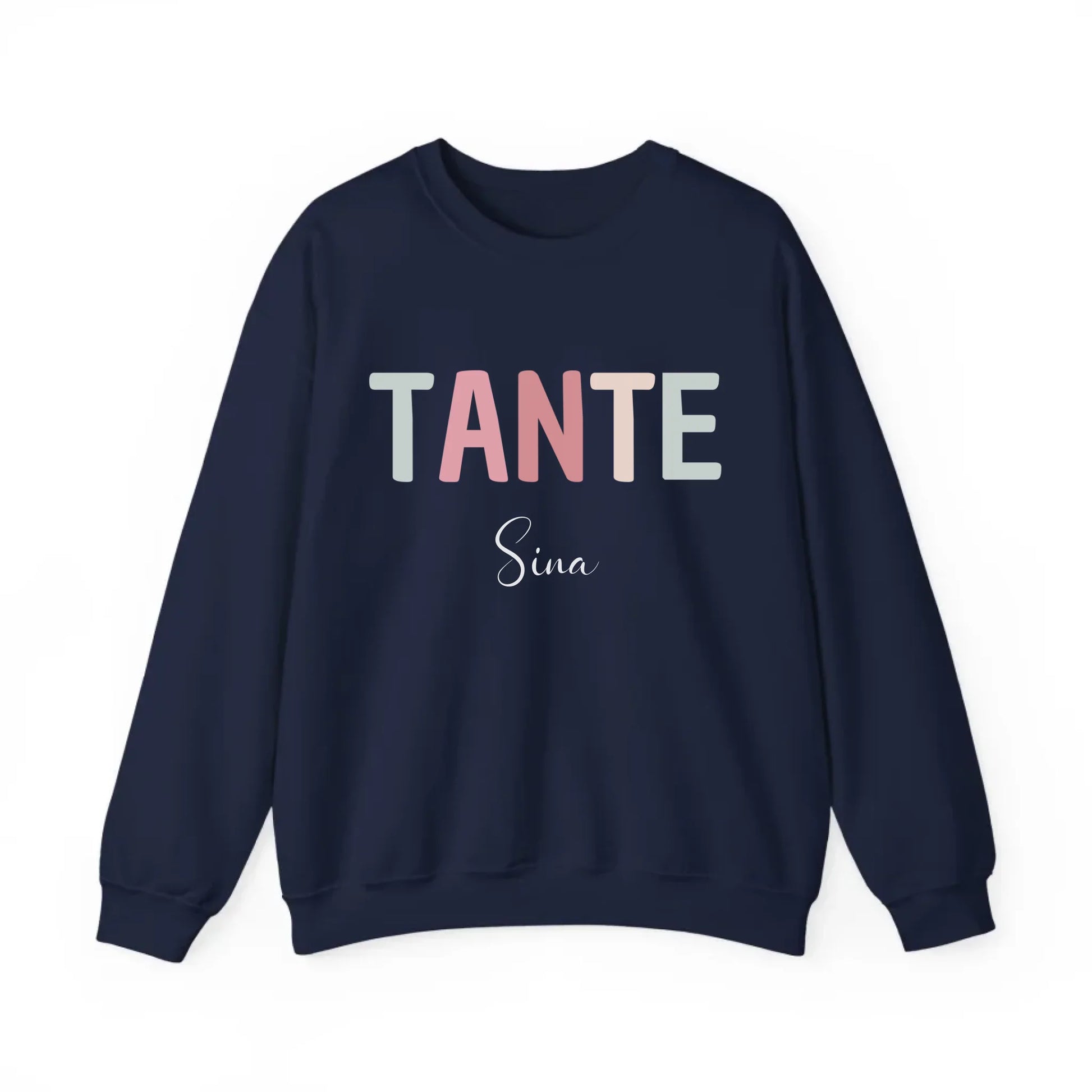 Printify Pastell Tante Sweatshirt mit Namen