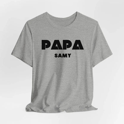 Printify Personalisierbares Papa T-Shirt mit Namen