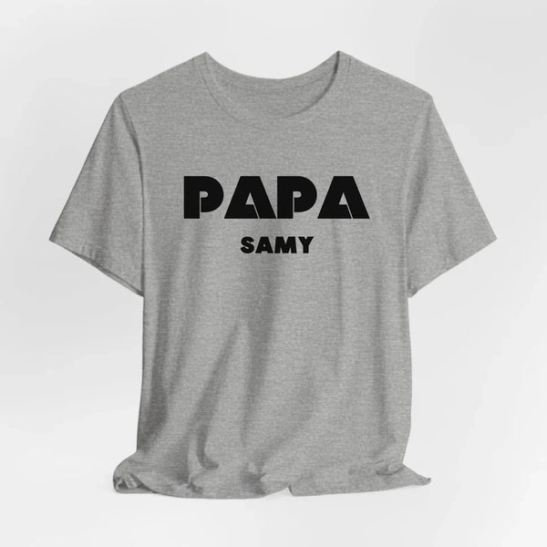 Personalisierbares Papa T-Shirt mit Namen