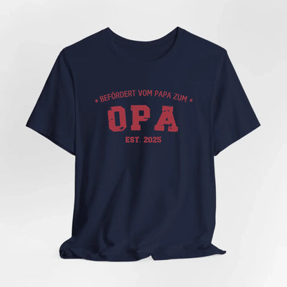 Printify Personalisierbares T-Shirt Befördert zum Opa