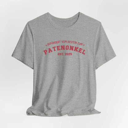 Printify Personalisierbares T-Shirt Befördert zum Patenonkel