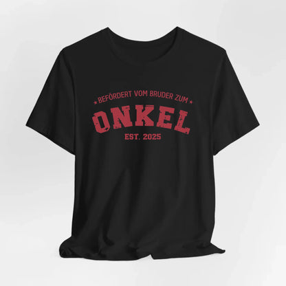 Printify Personalisierbares T-Shirt Befördert zum Onkel