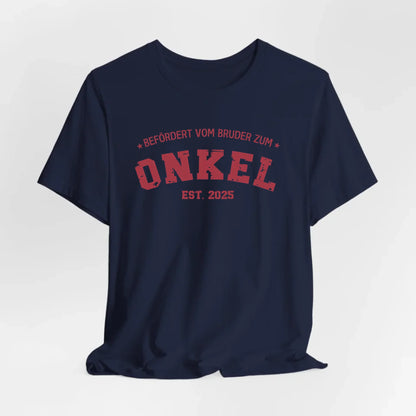 Printify Personalisierbares T-Shirt Befördert zum Onkel