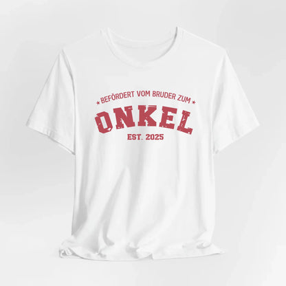 Printify Personalisierbares T-Shirt Befördert zum Onkel