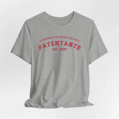 Printify Personalisierbares T-Shirt Befördert zur Patentante