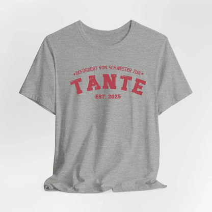 Printify Personalisierbares T-Shirt befördert zur Tante