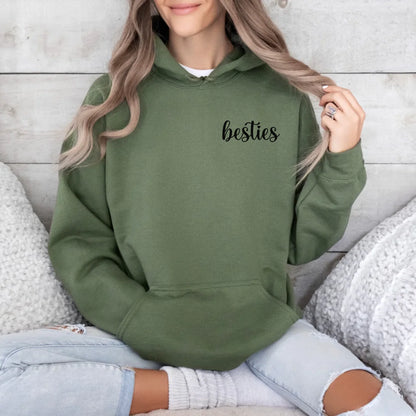 Printify Hoodie Bestie Personalisierbar Hoodie Bestie 8 Military Green