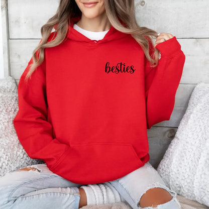 Printify Hoodie Bestie Personalisierbar Hoodie Bestie 8 Red