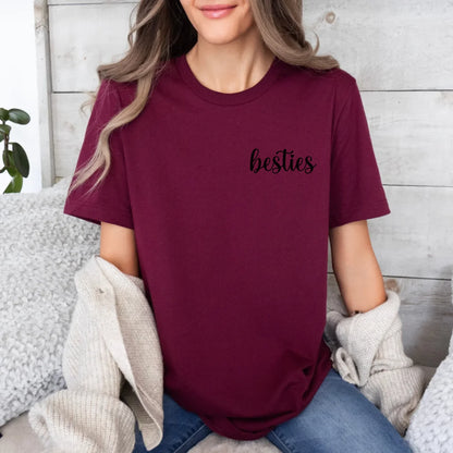mamagibt T-Shirt Bestie Personalisierbar Bestie T-Shirt 7 Maroon