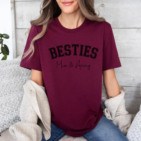 T-Shirt Bestie personalisierbar mit Namen