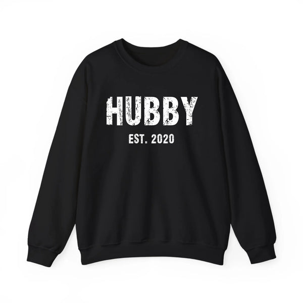 Partner Sweatshirt mit Datum personalisiert Hubby