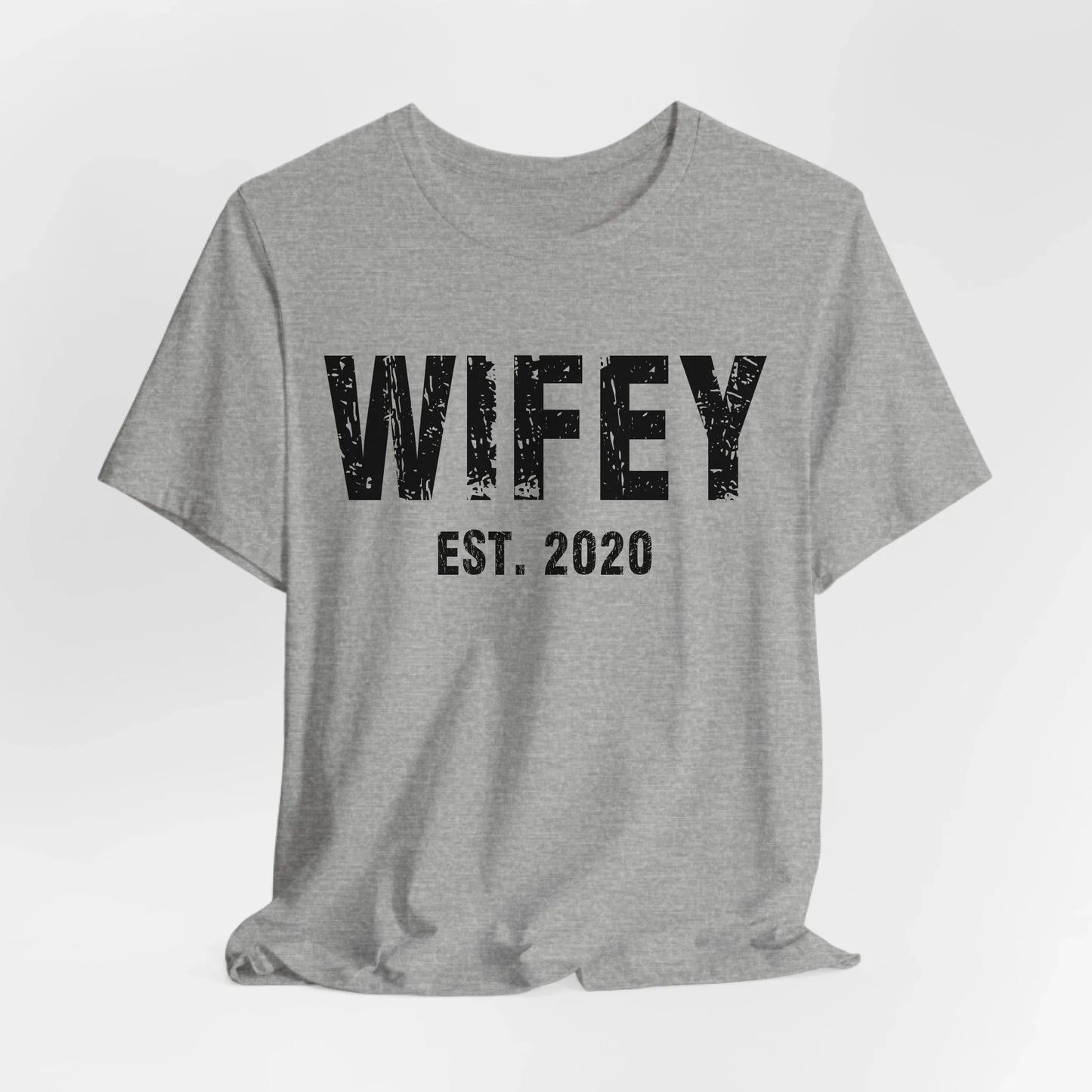 mamagibt Partner T-Shirt mit Datum personalisiert Wifey
