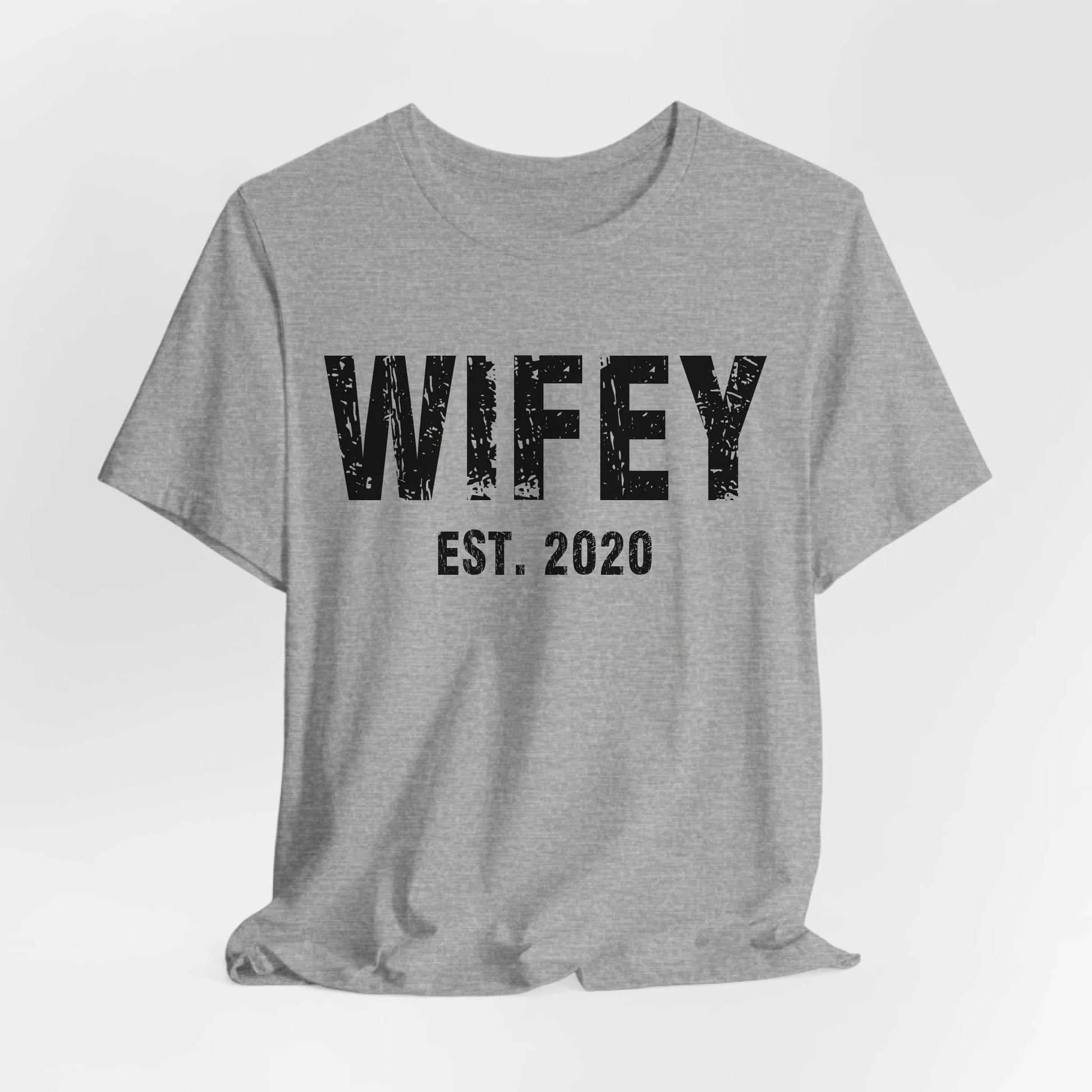 mamagibt Partner T-Shirt mit Datum personalisiert Wifey