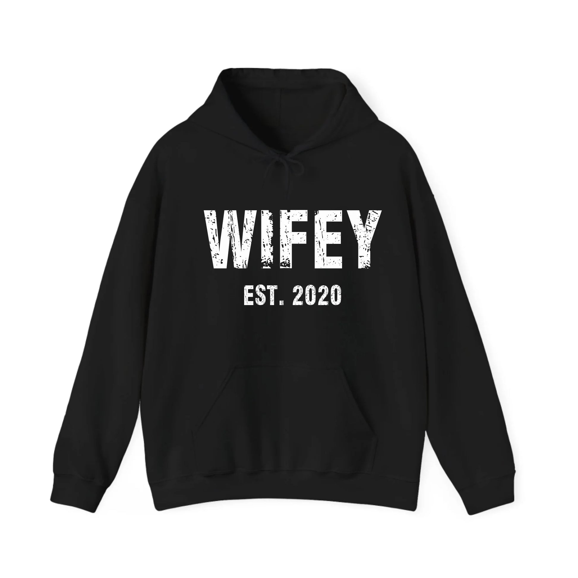 mamagibt Partner Hoodie mit Datum personalisiert Wifey