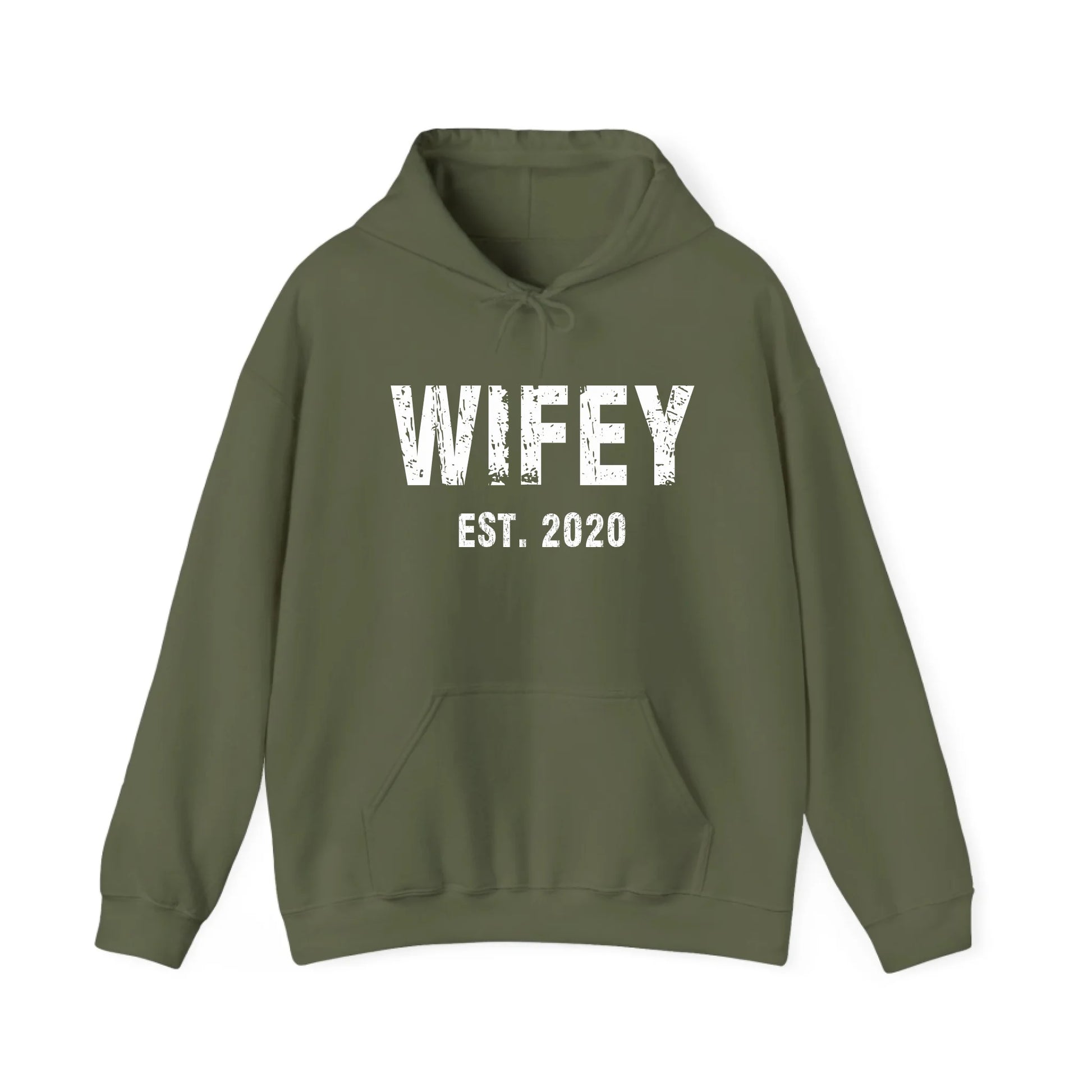 mamagibt Partner Hoodie mit Datum personalisiert Wifey