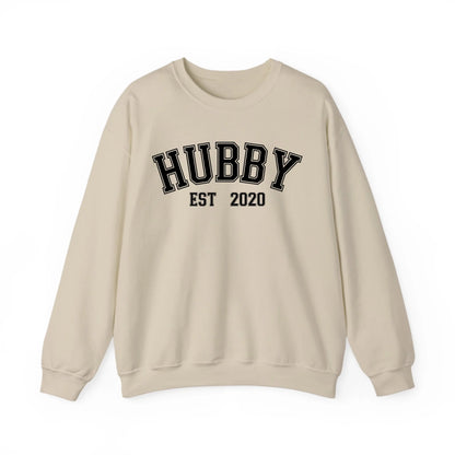 mamagibt Partner Sweatshirt personalisiert mit Datum Hubby