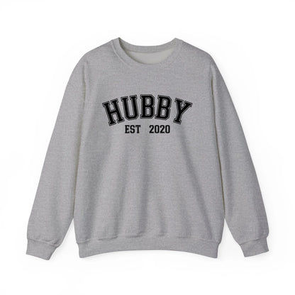 mamagibt Partner Sweatshirt personalisiert mit Datum Hubby