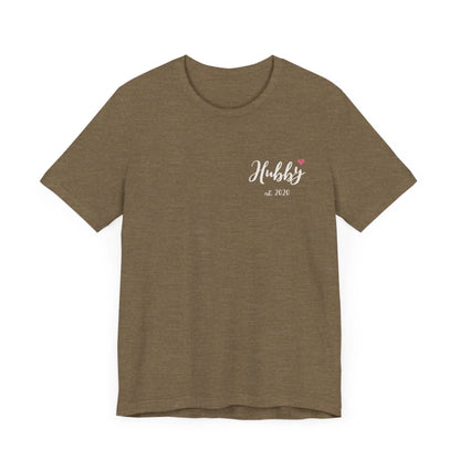 mamagibt Individuelle Partner T-Shirts personalisiert mit Datum Hubby