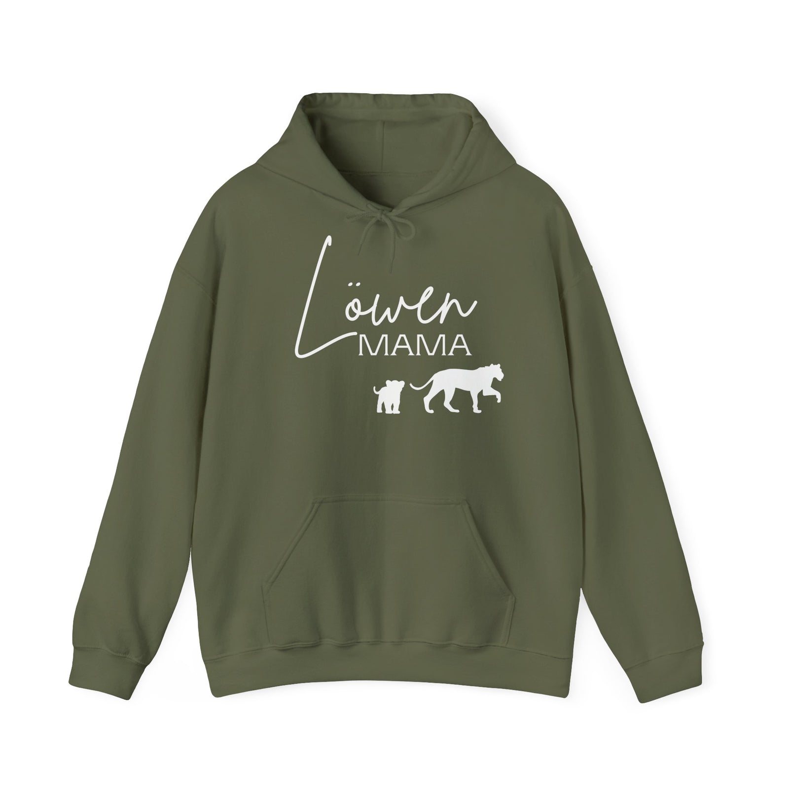 mamagibt Hoodie Löwen Mama mit Motiv