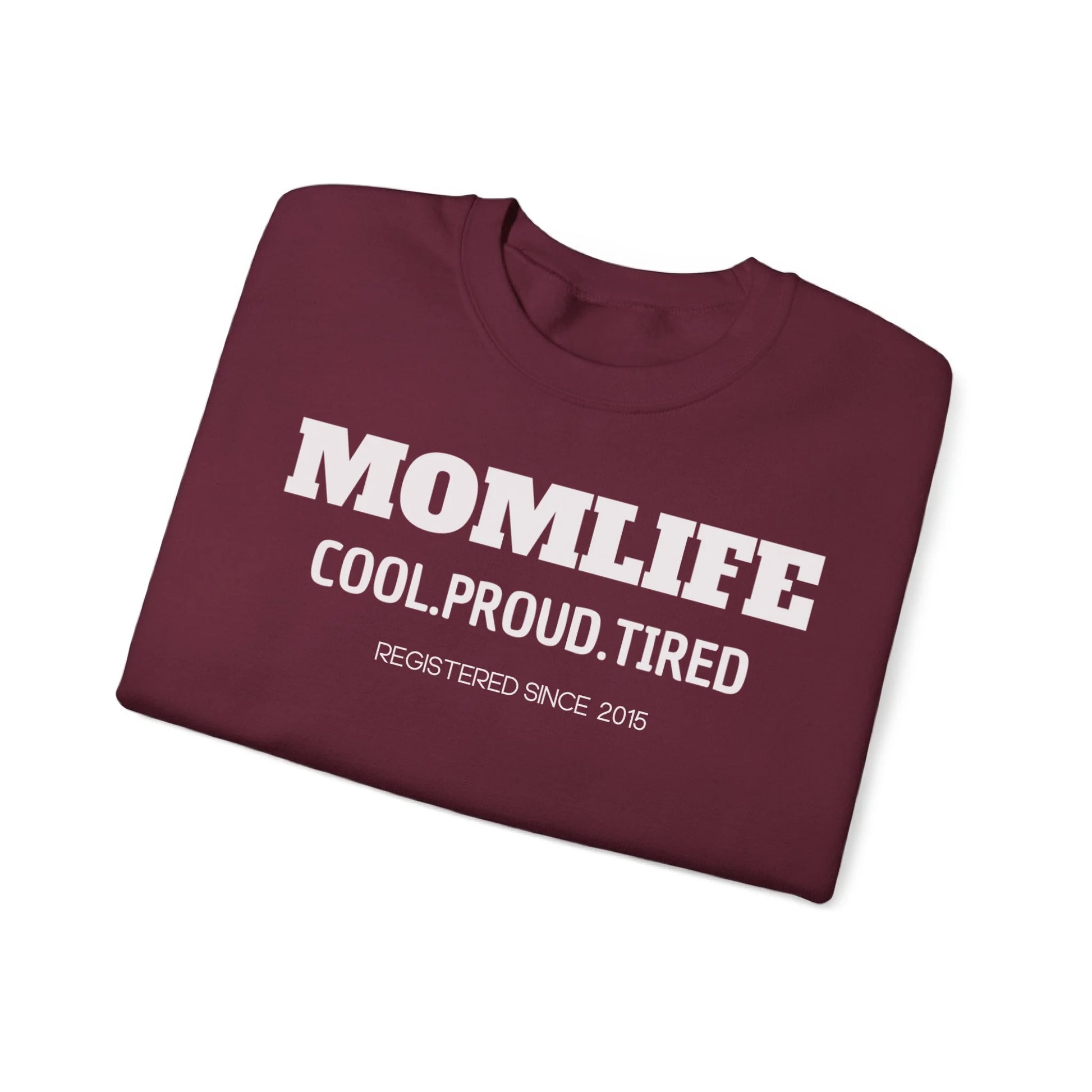 Printify Mama Sweatshirt Momlife personalisiert mit Datum