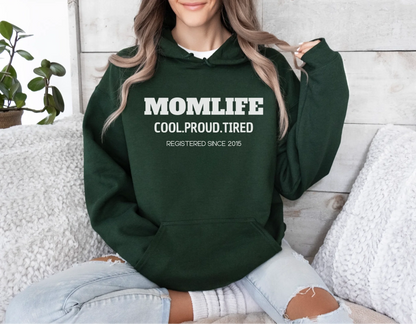 mamagibt Mama Hoodie Momlife personalisiert mit Datum Mama Hoodie Momlife personalisiert mit Datum Forest Green