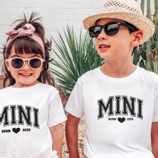 T-Shirt Kinder Mama und Ich Schwarz