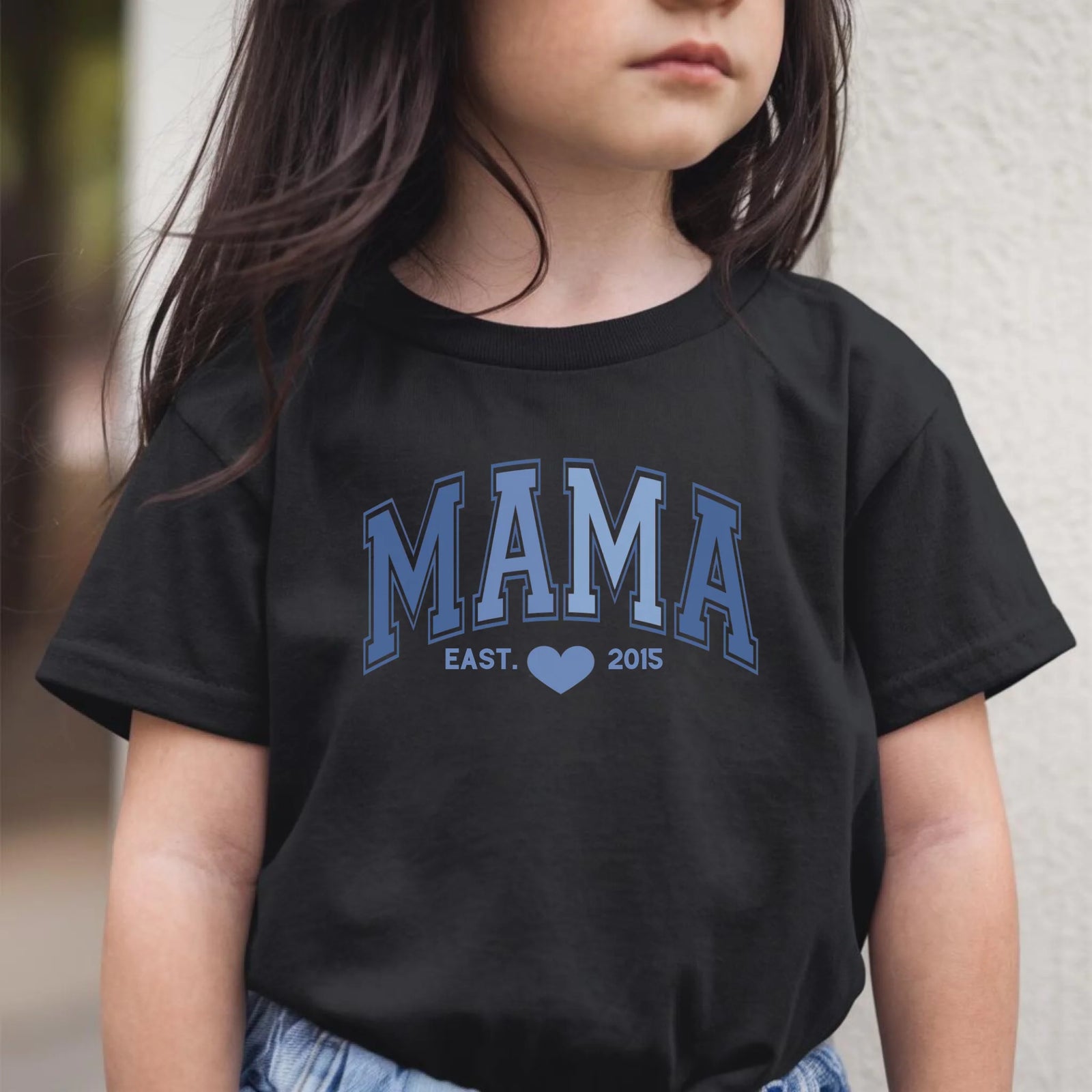 mamagibt T-Shirt Mama und Ich Blau T-Shirt Mama und ich Blau Black
