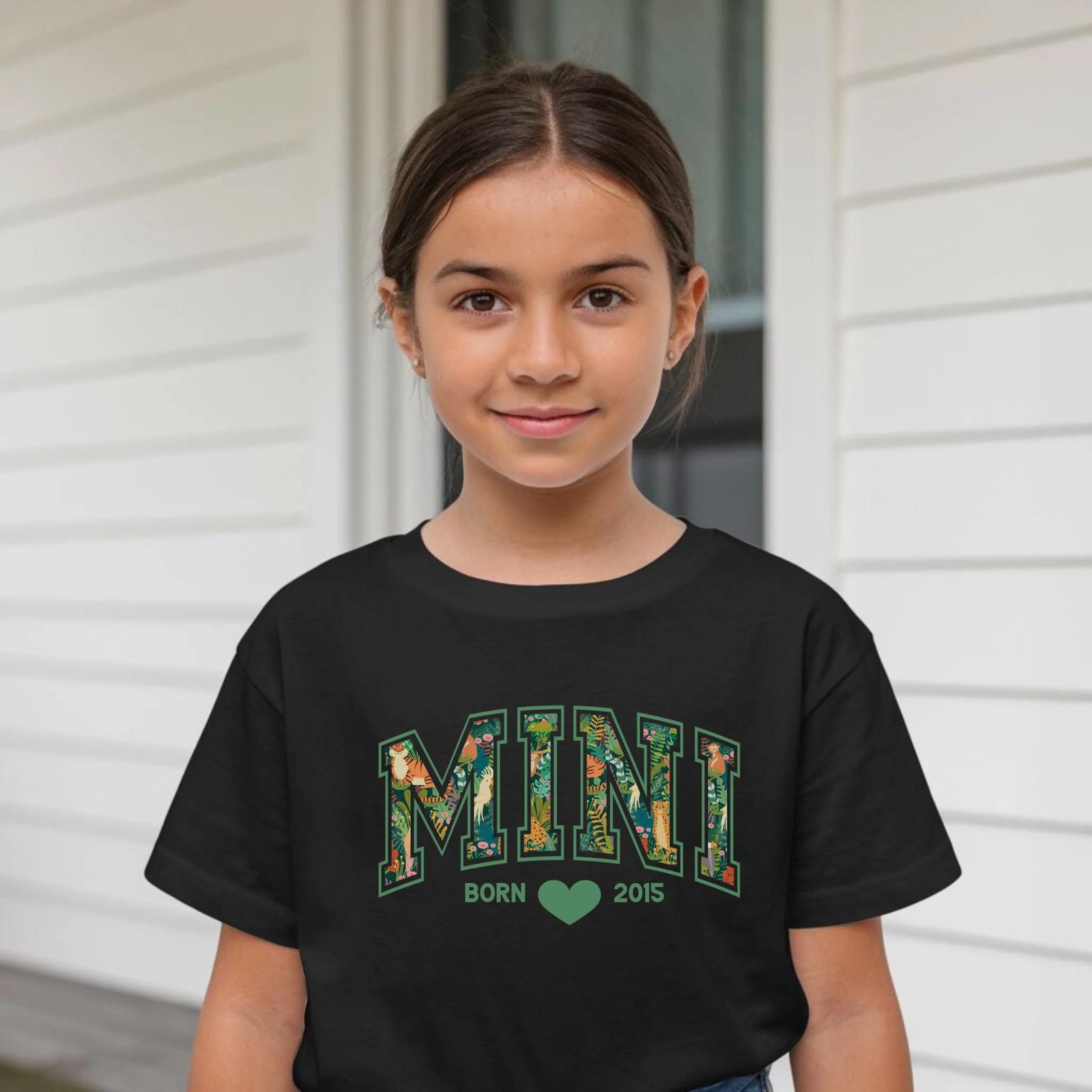 mamagibt T-Shirt Kinder Mama und Ich Dschungel T-Shirt Kinder Mama und Ich Dschungel Black