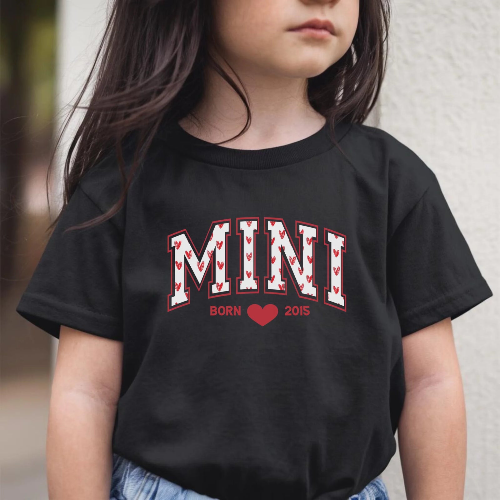 mamagibt T-Shirt Kinder Mama und Ich Herzchen T-Shirt Kinder Mama und Ich Herzchen Black