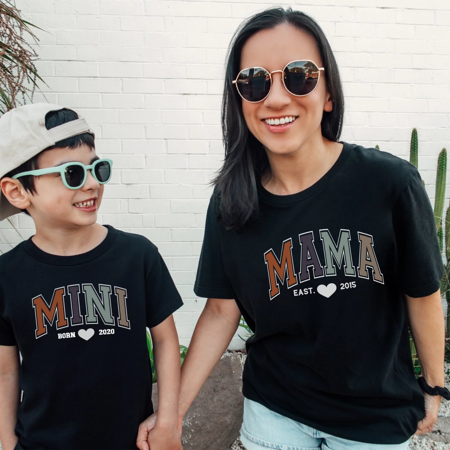 mamagibt T-Shirt Mama und Mini Brooklyn Earth T-Shirt Mama und Mini Brooklyn Earth Black