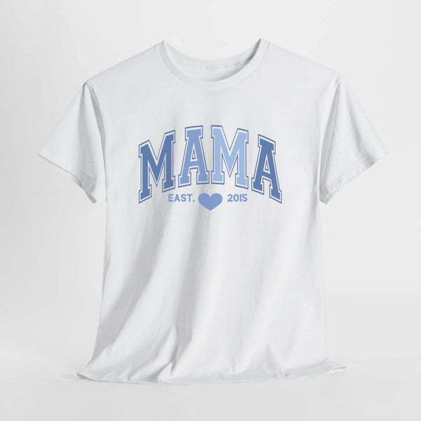 T-Shirt Mama und Mini Blau
