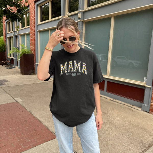T-Shirt Mama und Mini Bagger