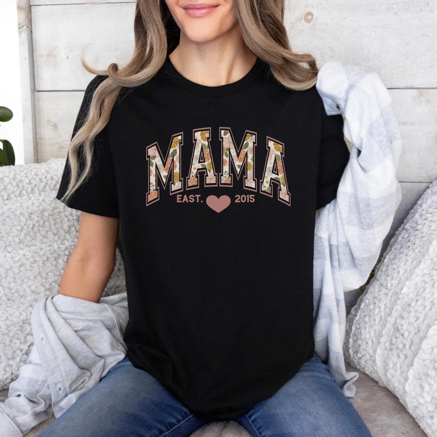 mamagibt T-Shirt Mama und Mini Herbst T-Shirt Mama und Mini Herbst Black