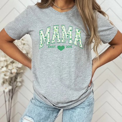 mamagibt T-Shirt Mama und Mini Dinosaurier T-Shirt Mama und Mini Dinosaurier Sport Grey