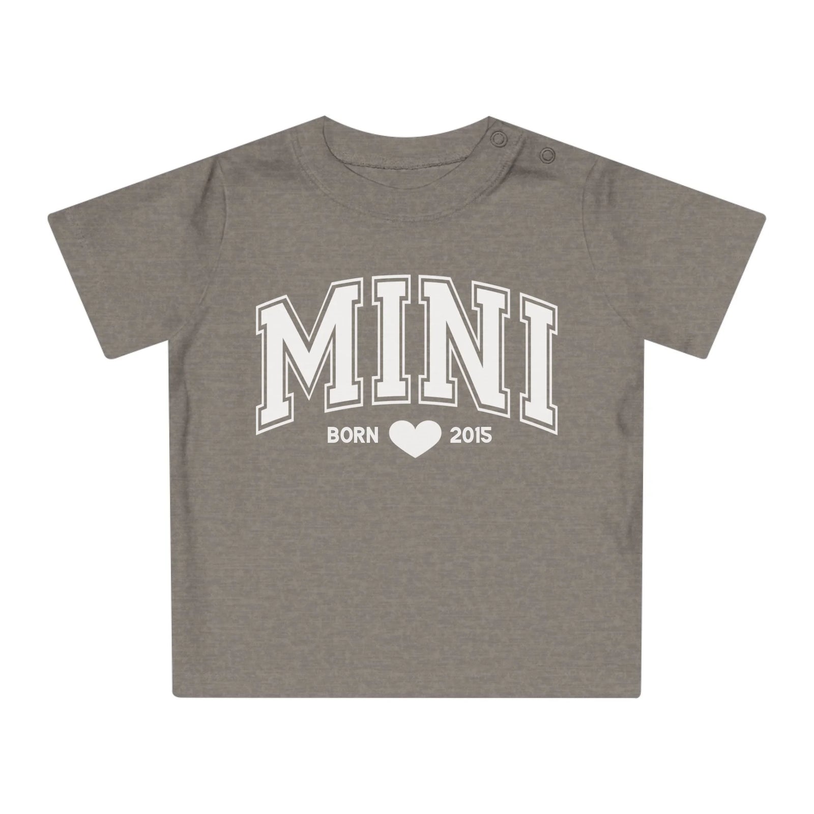 mamagibt T-Shirt Baby Mama und Ich Weiß T-Shirt Baby Mama und Ich Weiß Heather Grey Melange
