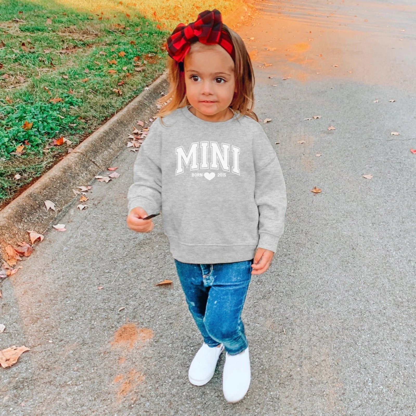 mamagibt Sweatshirt Kinder Mama und Ich Weiß Sweatshirt Kinder Mama und Ich Weiß Heather Grey