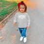 mamagibt Sweatshirt Kinder Mama und Ich Weiß Sweatshirt Kinder Mama und Ich Weiß Heather Grey